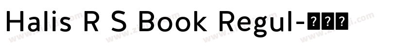 Halis R S Book Regul字体转换